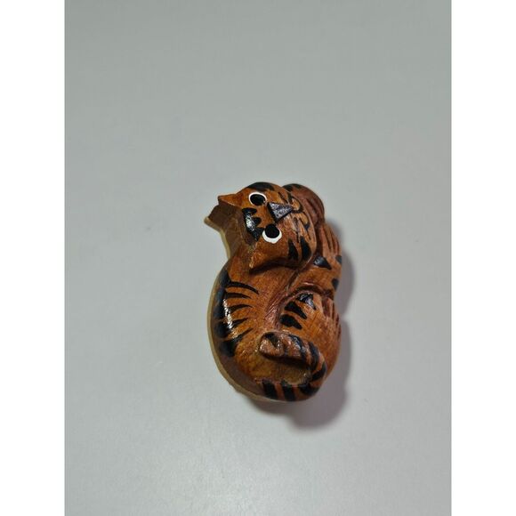Vintage wooden cat brooch - Picture 6 of 9